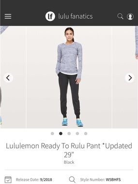 lululemon Ready To Rulu Pant - Black